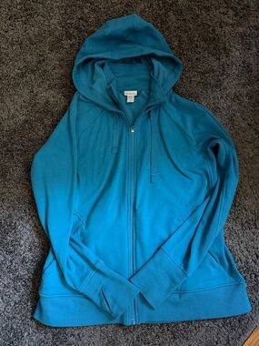 Althleta Triumph Teal Full-Zip Hooded Sweatshirt
